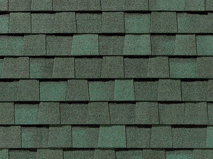 Green asphalt shingle roof installation by minneapolis roofing company