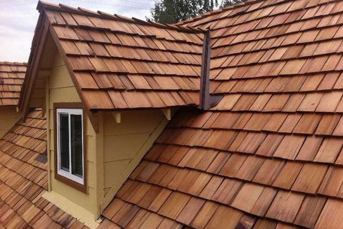 St. Paul roof with cedar shake shingles after recent roof replacement