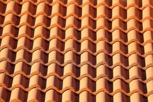 A closeup image of the tile roof of a Minnesota home.